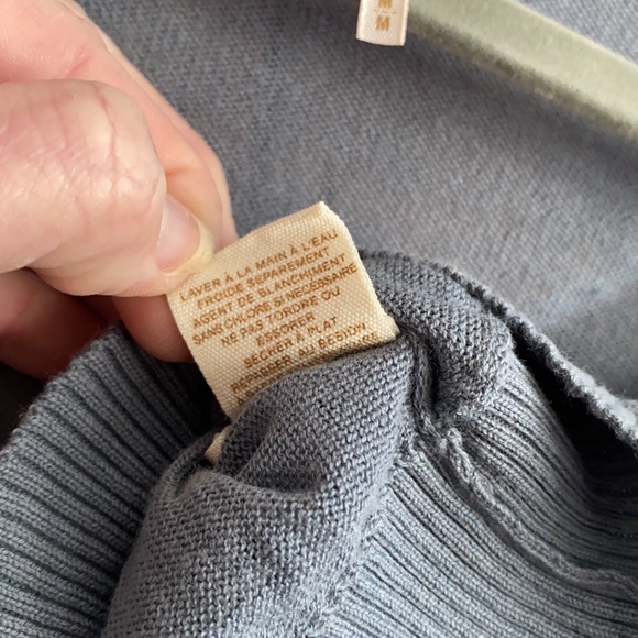 FREE PEOPLE STRETCH SLATE BOHO CROP TOP SWEATER M - Picture 8 of 10